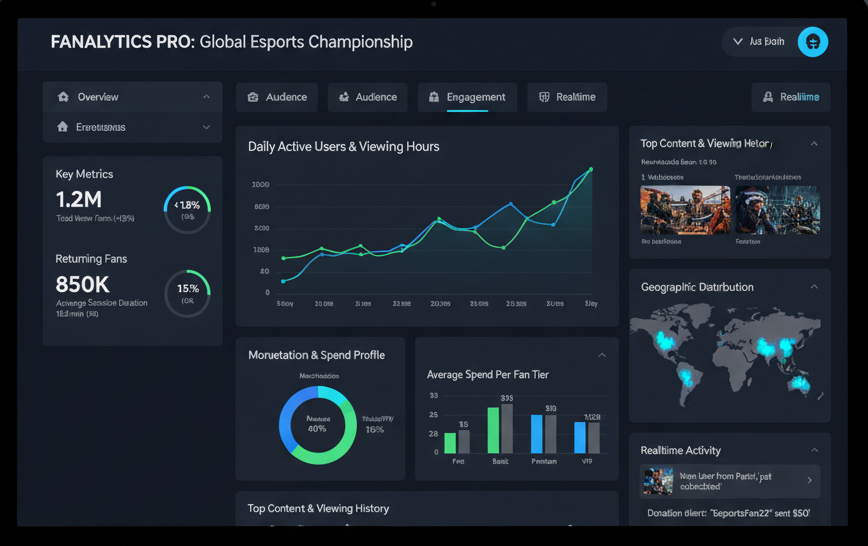 Fan engagement analytics dashboard